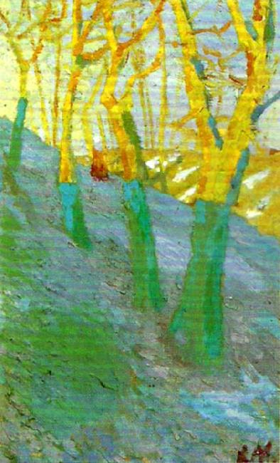 Kazimir Malevich trees china oil painting image